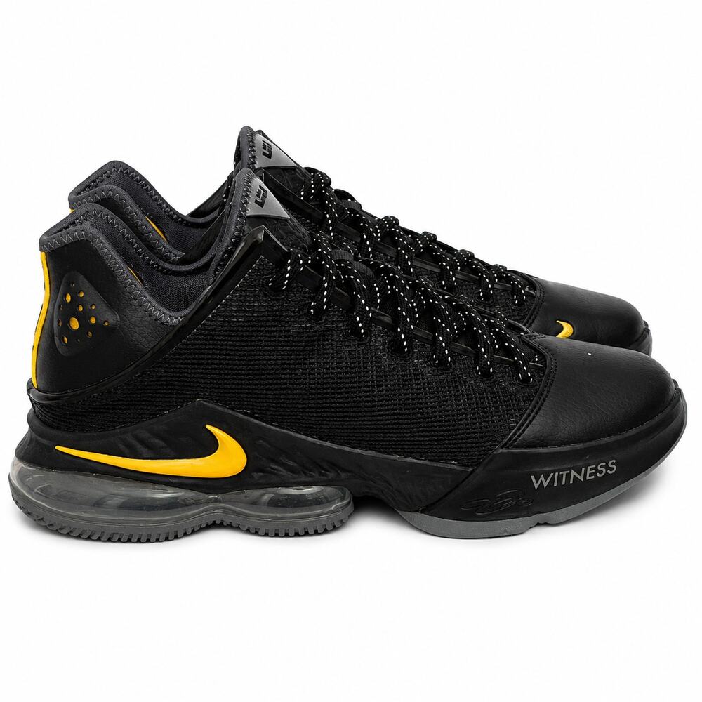 Nike LeBron 19 XIX Low Witness Black University Gold DH1270-002 Men's 8.5 w/Box